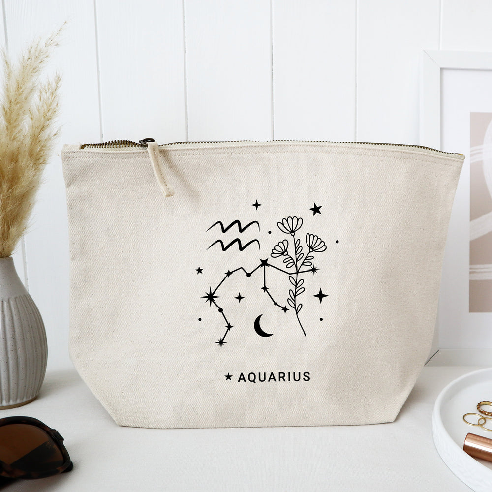 Aquarius zodiac star sign makeup / cosmetic zodiac bag