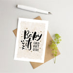 Baby it's cold outside Christmas card