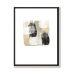 Painted neutral abstract print