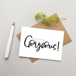 Birthday card for her- Gorgeous birthday card - Wife Birthday card - Girlfriend birthday card - Friend Birthday card - female Birthday card