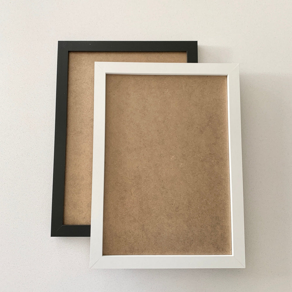 Black A4 frame - A4 / A3 frame Smooth matt black - A4 / A3 frame for prints - Matt black frame - Home decor - Monochrome home decor