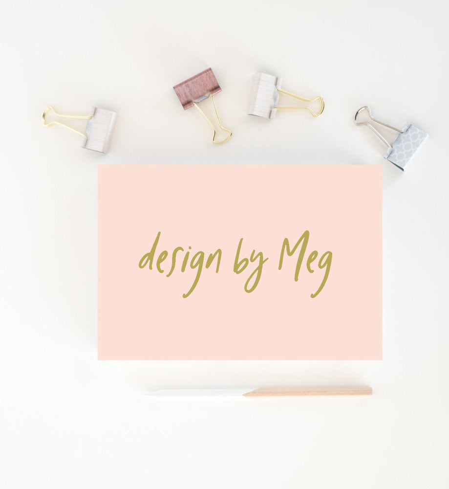 Blush & gold business Card Design - Shop Business Card Template - Salon business card - Premade pink business Card - Printable Business Card
