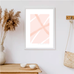 Pink abstract print