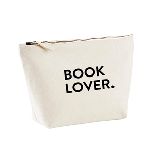 Gift for a book lover / large cosmetic bag