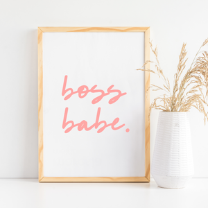 Boss babe print