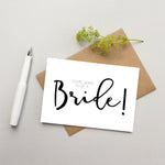 Bride to be card - Hen night card - Hen party card - Card for Bride to be - Card for hen night - Bride to be card - Bachelorette card