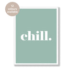 Chill bold colourful print