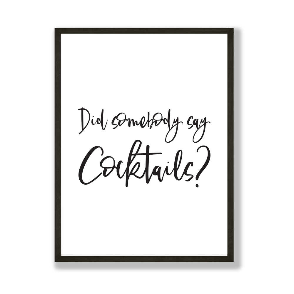 Did somebody say Cocktails print