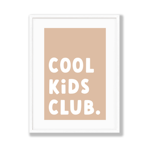Cool kids club poster