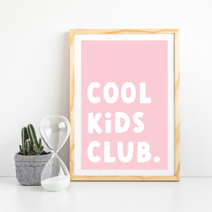 Cool kids club poster