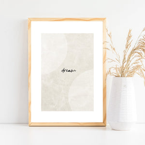 Dream neutral art print