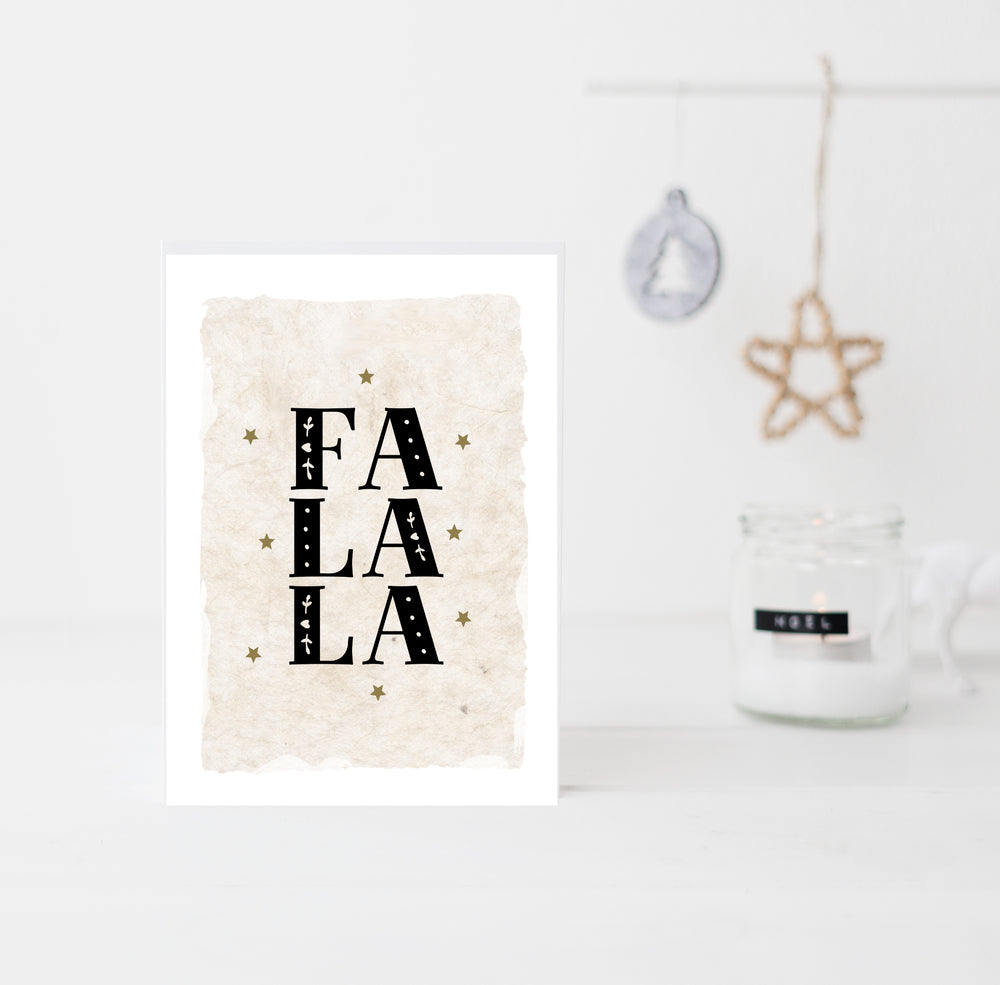 Falala modern Christmas card
