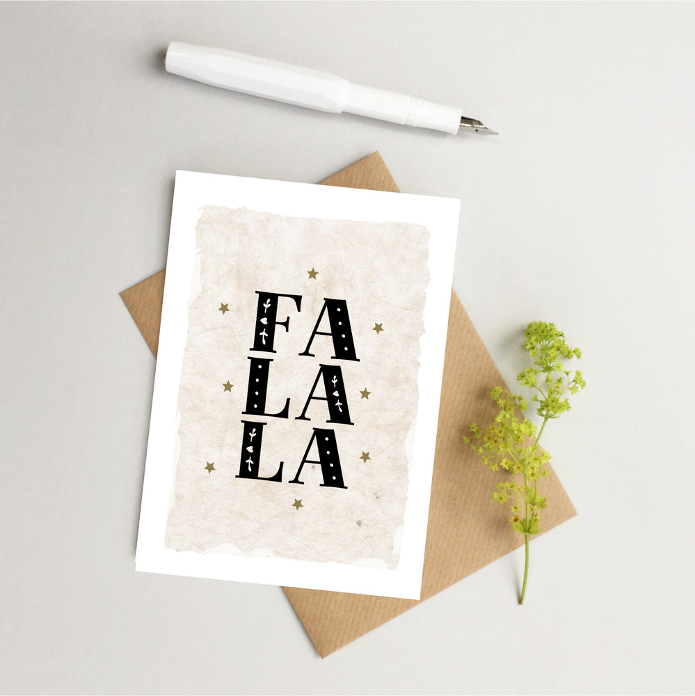 Falala modern Christmas card