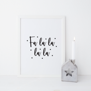 Fa la la la print