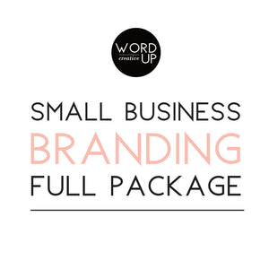 Full branding design package - Small business branding design - Logo design - Custom business card design - Custom logo branding design