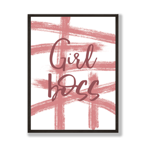 Girl boss abstract print