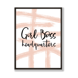 Pink Girl boss print