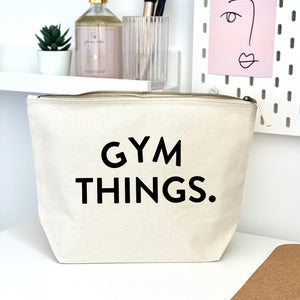 Gym things zipped pouch bag