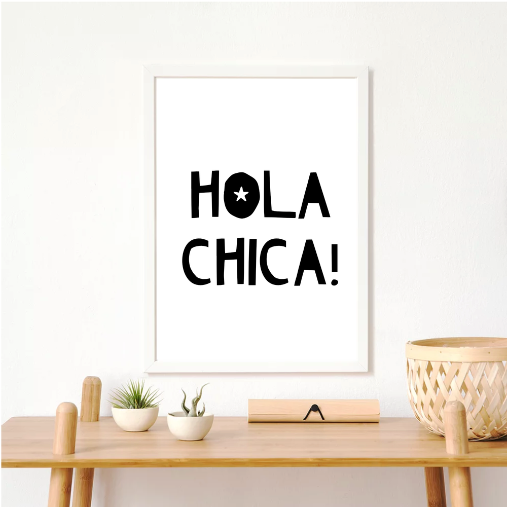Hola Chica art print