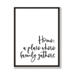Home family print