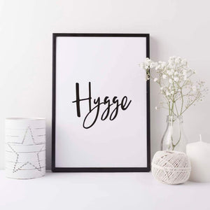 Hygge scandi print - Scandi art print - Hygge home decor - Monochrome Bedroom wall art - Minimal decor - Living room art print