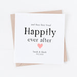 Personalised wedding or anniversary card