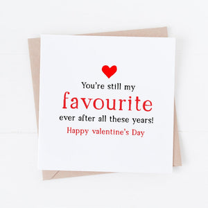 Cute and romantic valentine's day card