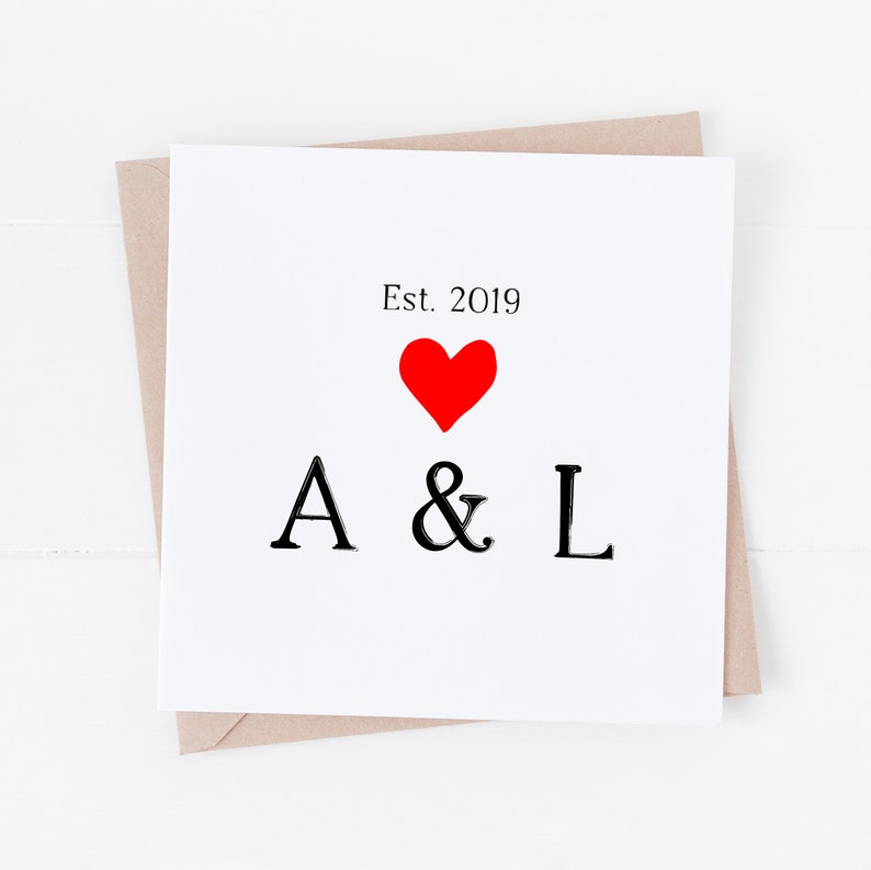 Personalised romantic card