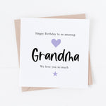 Grandma, Gran, Nana, Nan or Granny Birthday card