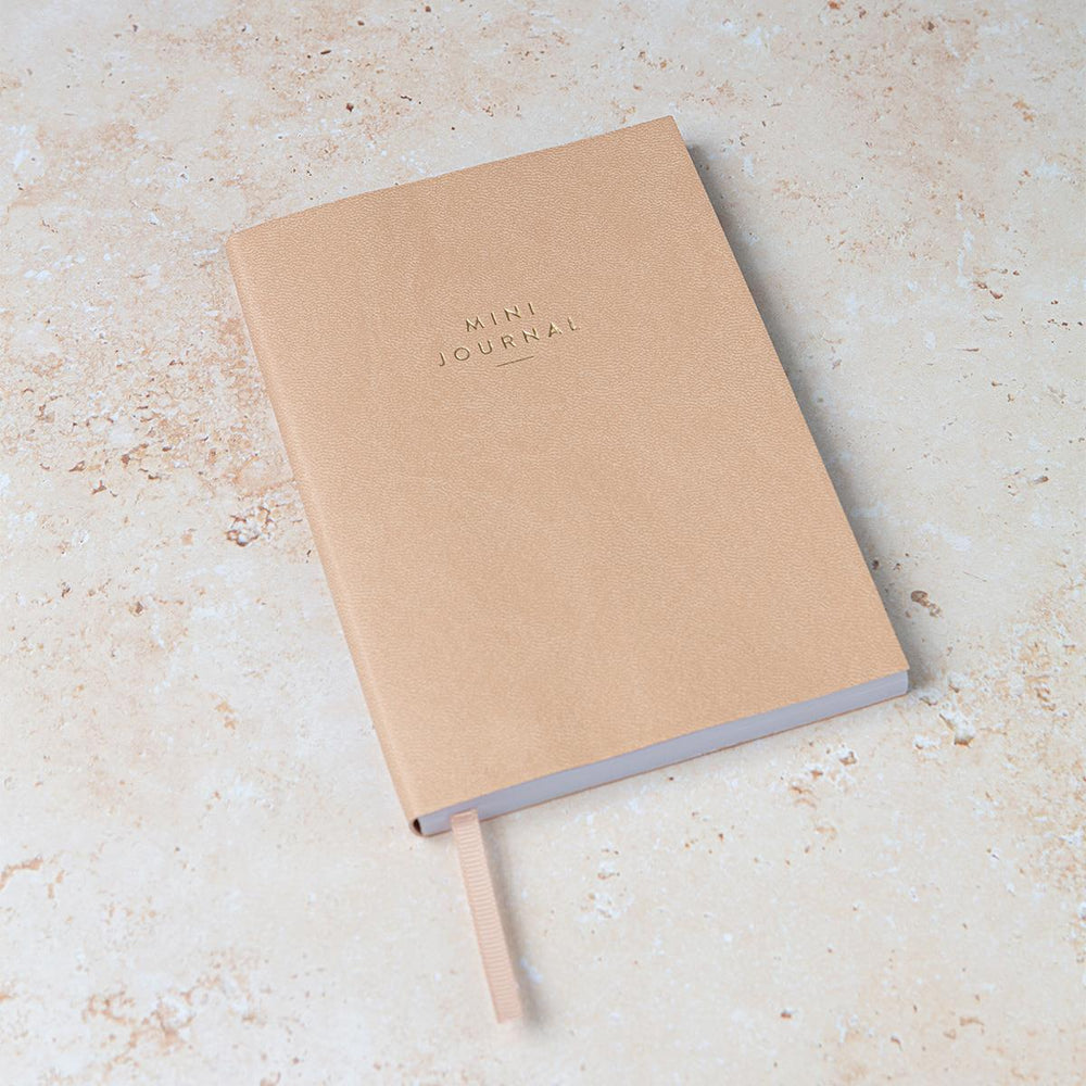 A6 tan vegan leather journal