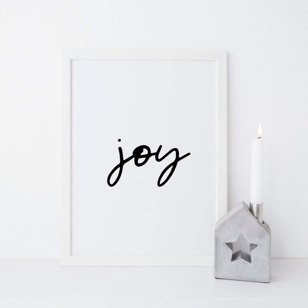 Joy Christmas print - Holiday decor - Christmas decor - Scandi Nordic Christmas decor print - Modern stylish Christmas decor - Nordic decor