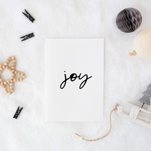 Joy Christmas print - Holiday decor - Christmas decor - Scandi Nordic Christmas decor print - Modern stylish Christmas decor - Nordic decor