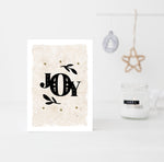Joy neutral Christmas card