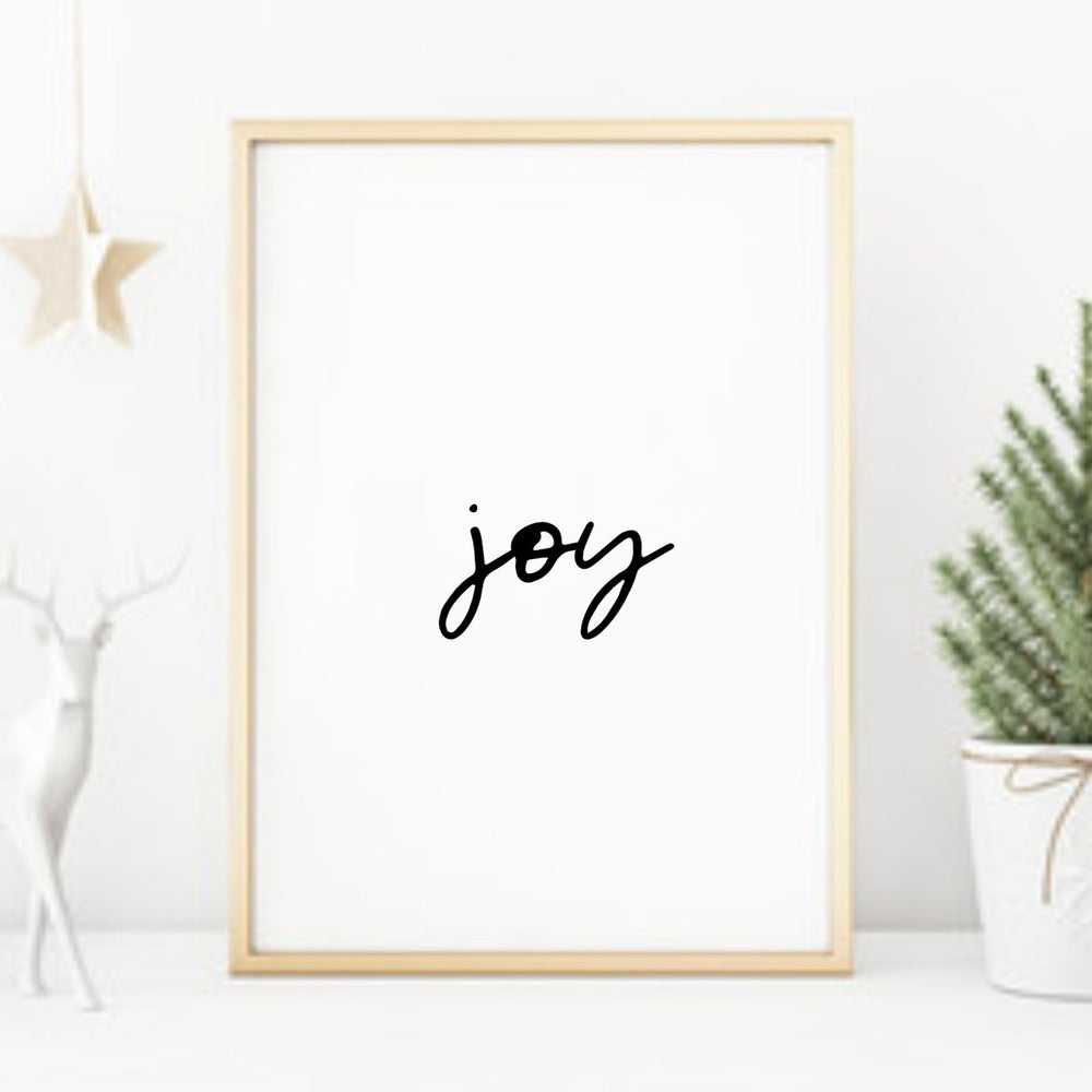 Joy Christmas print