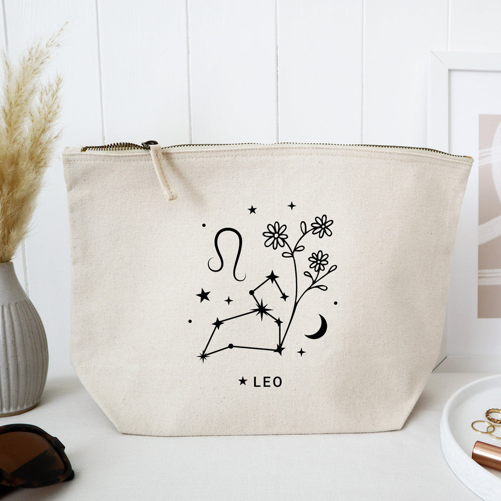 Leo zodiac star sign makeup / cosmetic zodiac bag