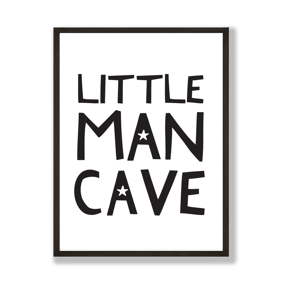 Little man cave print