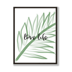 Plant themed love life print