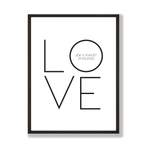 Personalised special date Love Print