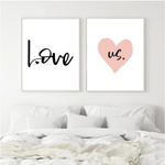 I love us heart print