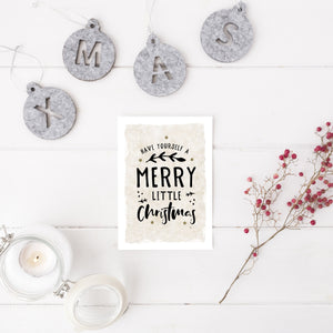 Merry little Christmas neutral print