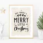 Merry little Christmas neutral print