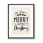 Merry little Christmas neutral print