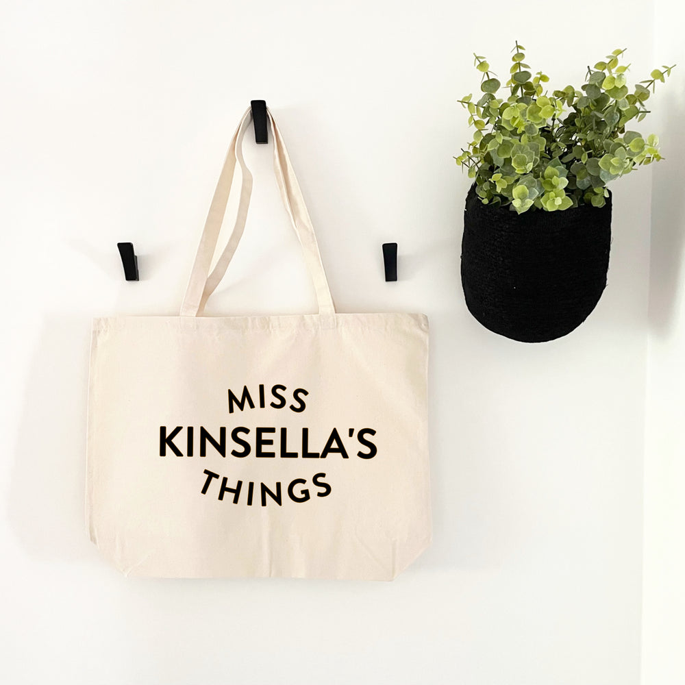 Personalised teacher tote bag