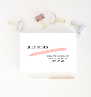 Modern Business Card Design - Shop Business Card Template - Salon business card - Premade pink business Card - Printable Business Card