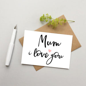 Mum card - Mom Card - Mama card - Mother&#39;s day card - Birthday card for Mum - Mom I love you card - Mama Mother&#39;s day - Mum love card