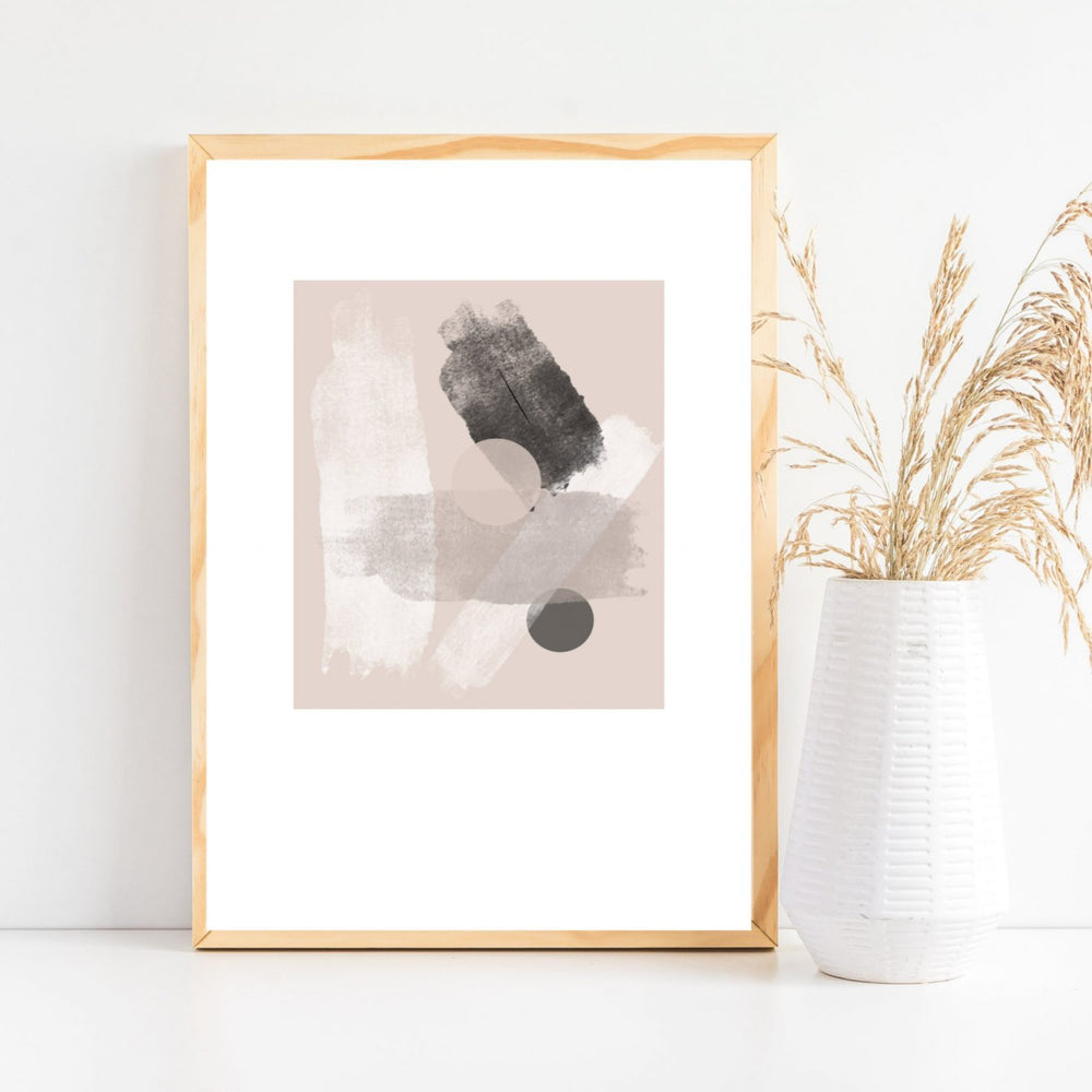 Neutral decor print - Modern abstract art print - Abstract line print - Mid century print - living room decor - bedroom art print