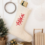 Personalised name Christmas stocking