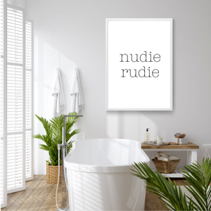 Nudie rudie monochrome print
