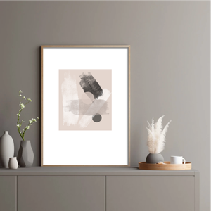 Neutral decor print