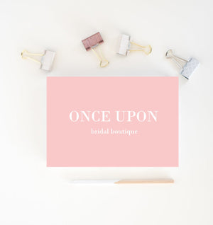 Pink Business Card Design - Bridal shop business Card Template - Boutique business card - Premade business Card - Printable Business Card